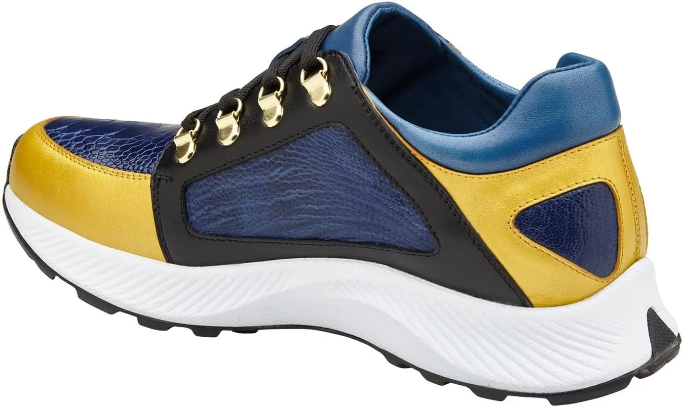 Men's H02 Adam Genuine Ostrich Leg and Soft Calf Sneaker