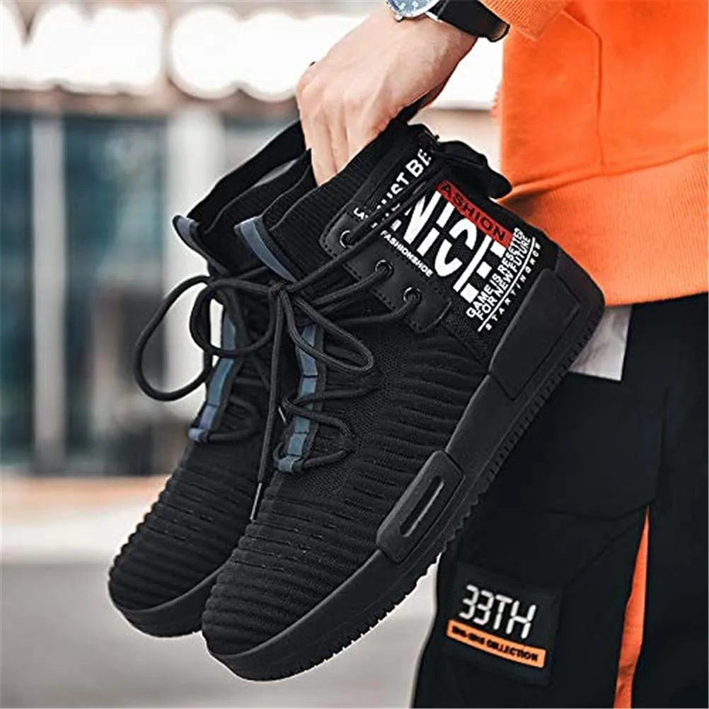 Men’s High Top Fashion Sneaker Casual Slip on Walking Shoes for Men