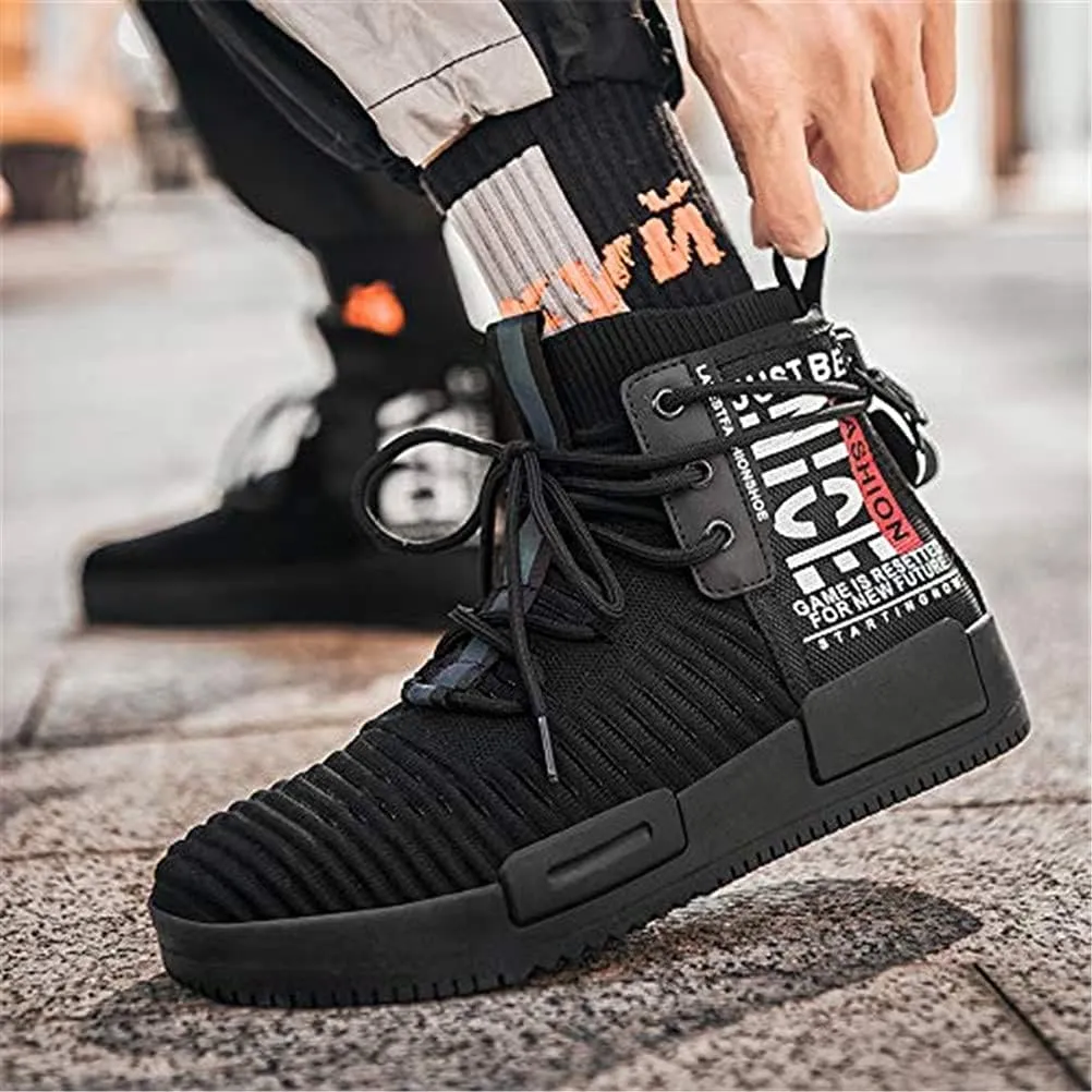 Men’s High Top Fashion Sneaker Casual Slip on Walking Shoes for Men