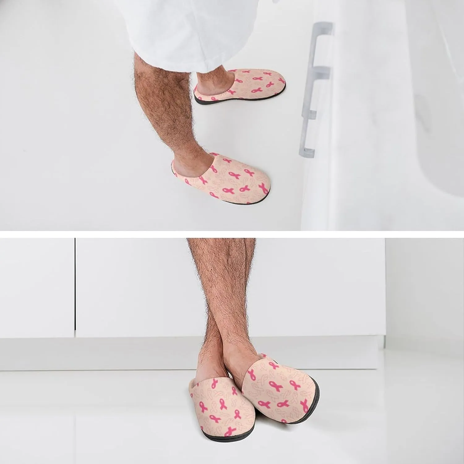 Mens House Slippers Women's Halloween Cotton Slippers Closed Toe Soft Clog Slippers Non-Slip Warm Indoor Outdoor Shoes