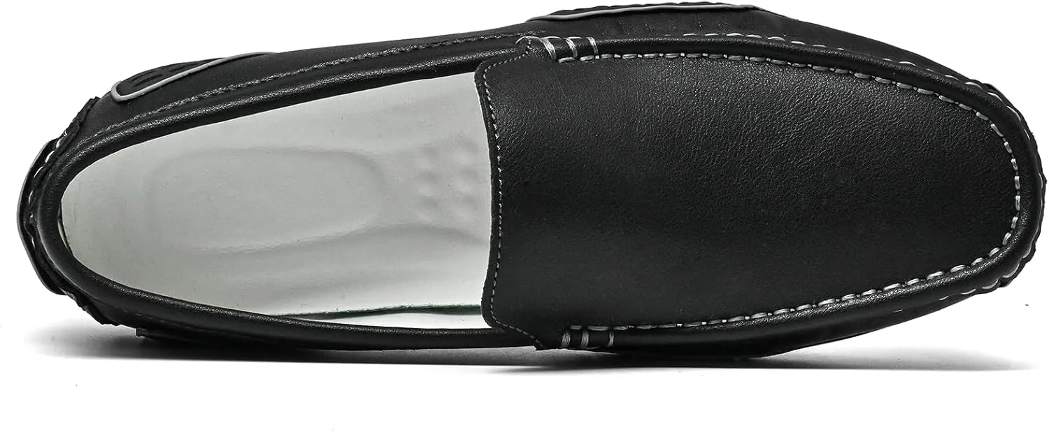Men's Loafers Casual Shoes Slip On Driving Loafers Penny Loafers with Rubber Sole Soft Light-Weight Flats Boat Free Shoes…