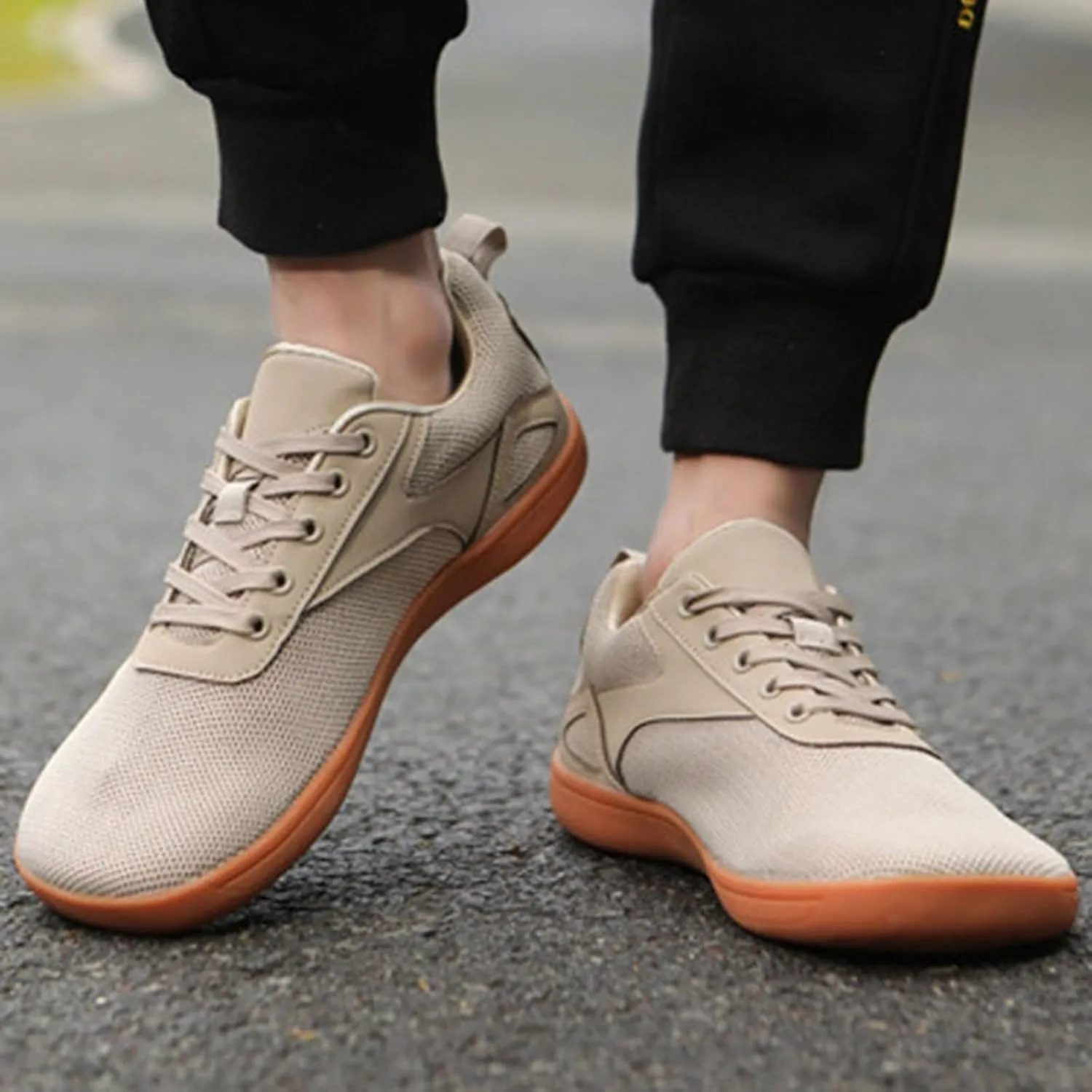 Men's Non Slip Barefoot Minimalist Shoes Outdoor Athletic Slip-On Hiking Shoe Lightweight Elderly Slip On Shoes