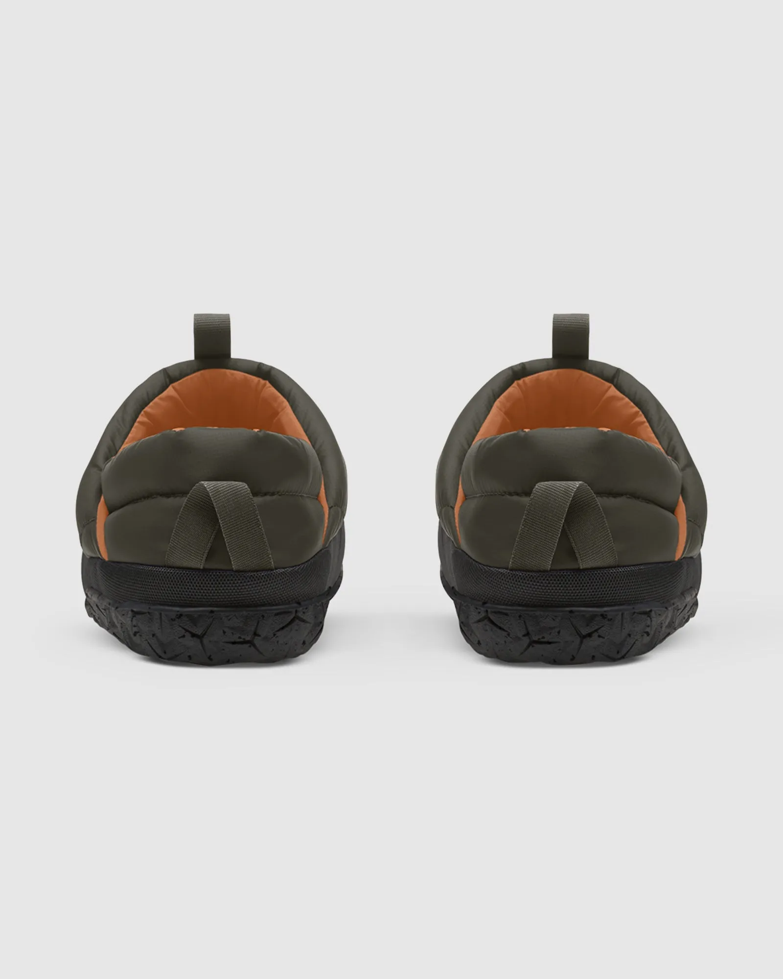 Mens Nuptse Mules in Taupe Green