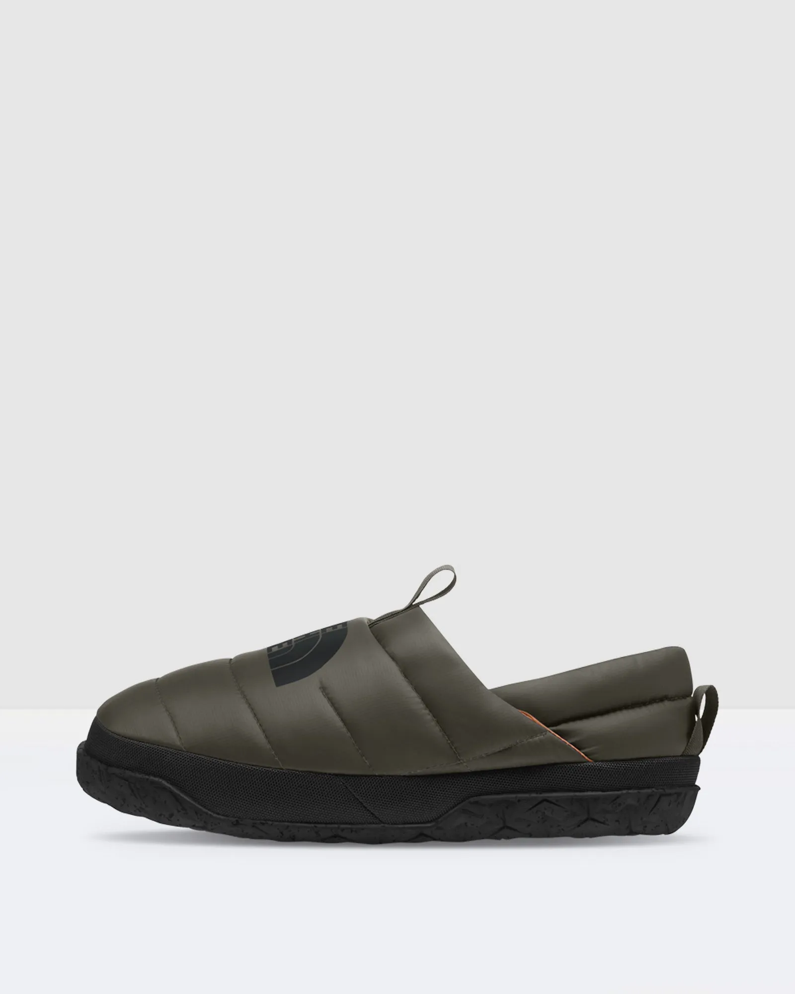Mens Nuptse Mules in Taupe Green