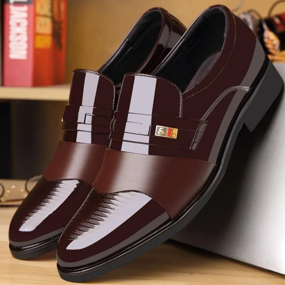 Men's Slip-on Formal Shoes | Light Brown Or Black