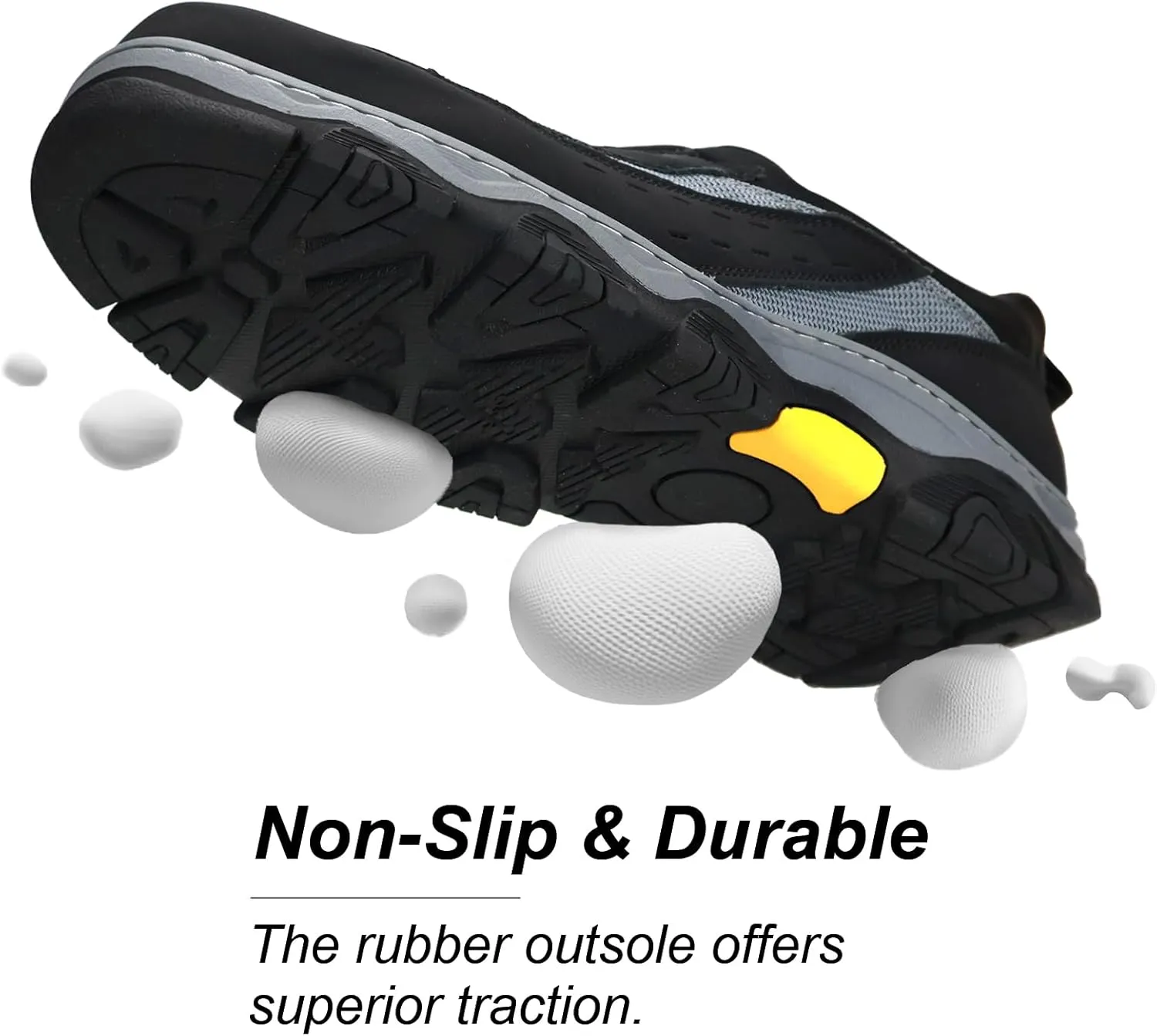 Mens Slip On Hands Free Loafers Causal Outdoor Walking Slip-Ins Breathable Step in Work Shoes