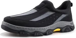 Mens Slip On Hands Free Loafers Causal Outdoor Walking Slip-Ins Breathable Step in Work Shoes