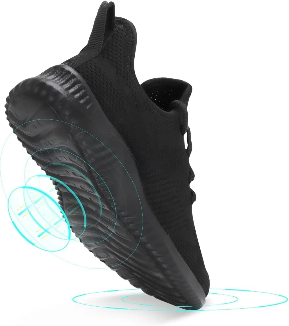 Mens Slip On Sneakers Non Slip Work Shoes Lightweight Mesh for Casual Tennis Running Walking Shoes