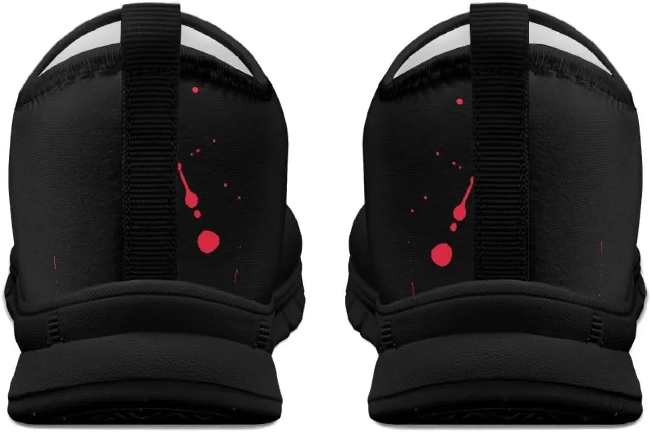 Men's Supportive Running Shoes Fashion Casual Athletic Shoes Elastic Cushioned Walking Travel Shoe for Daily Dating Size 5-14 Black Sole