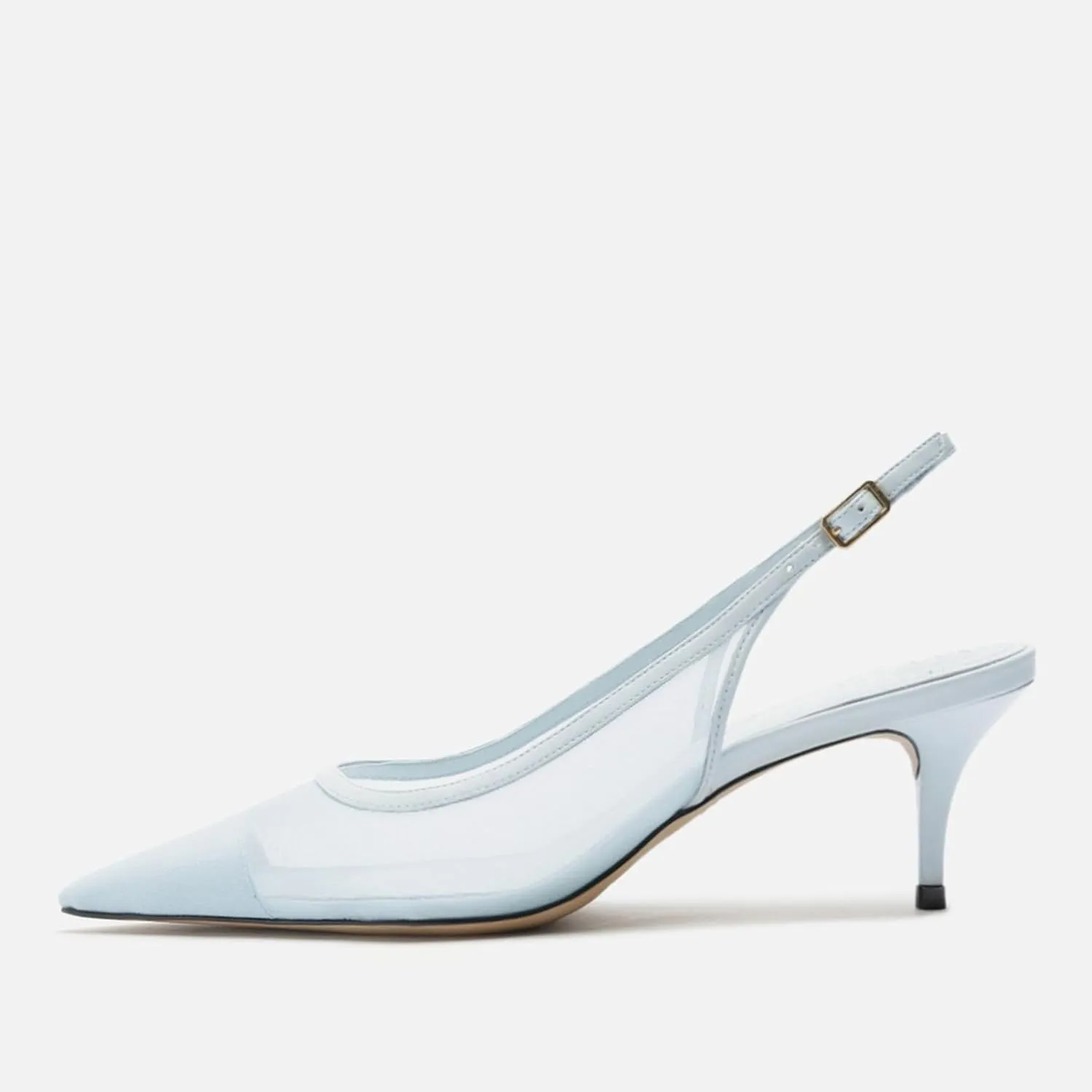 Mesh Kitten Heels for Women Slingback Design with Pointed Toe Breathable and Stylish Elegant Low Heel for Comfort and Sophistication