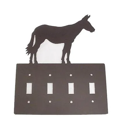Metal Switchplate - Mule Quad