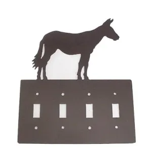 Metal Switchplate - Mule Quad