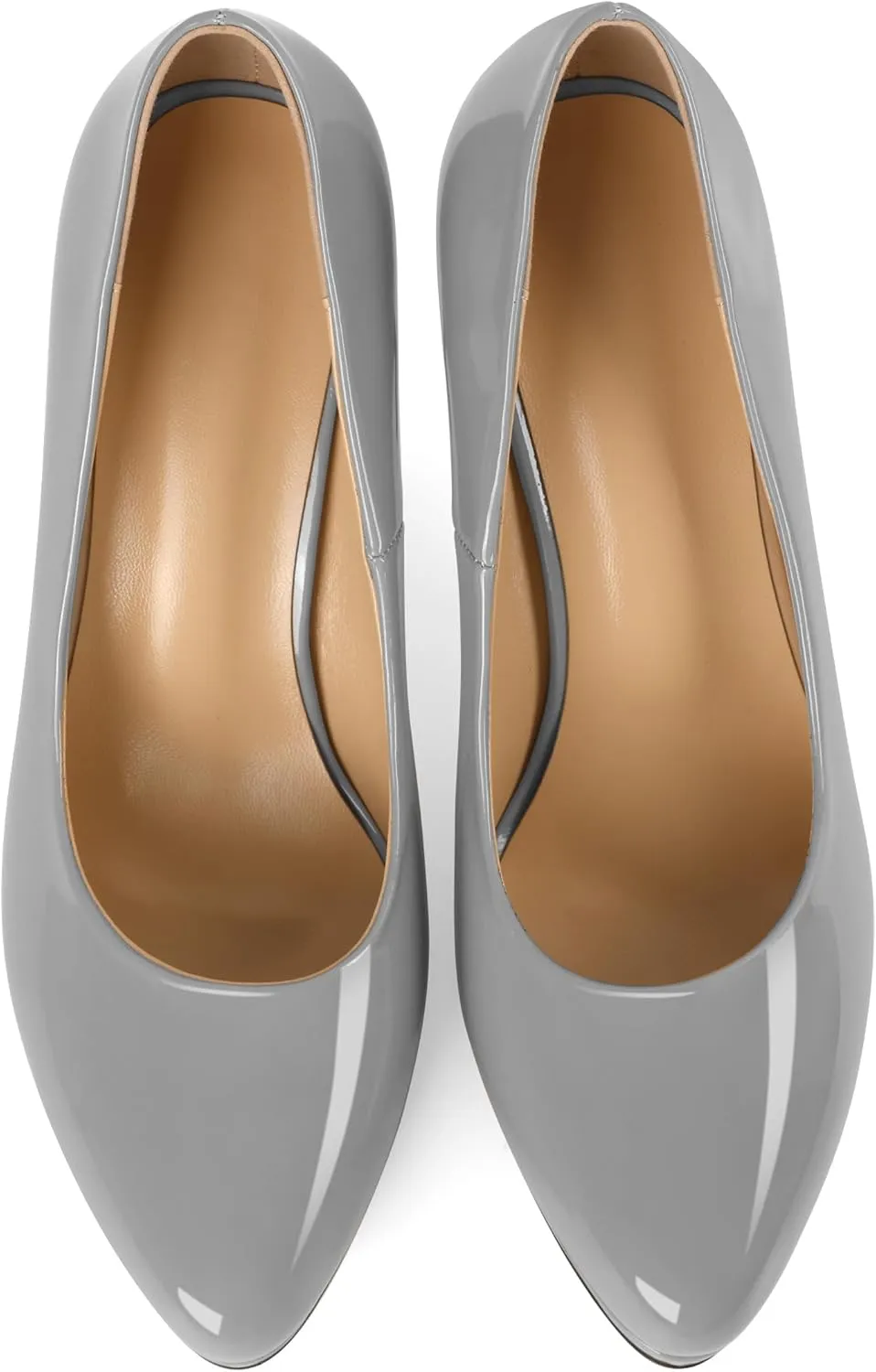 Mettesally Women High Heels Platform Pumps Stilettos Slip-on Fashion Daily Office Women Shoes 3.5 Inches