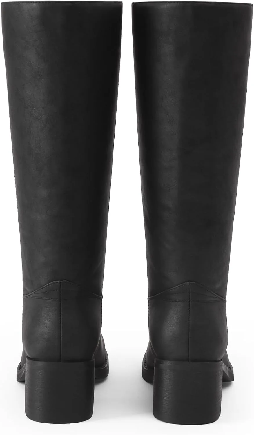 Mid Calf Boots for Women Chunky Block Heel Women’s Tall Boots Square Toe Comfortable Casual Boots Low Heel Trendy Stylish Boots