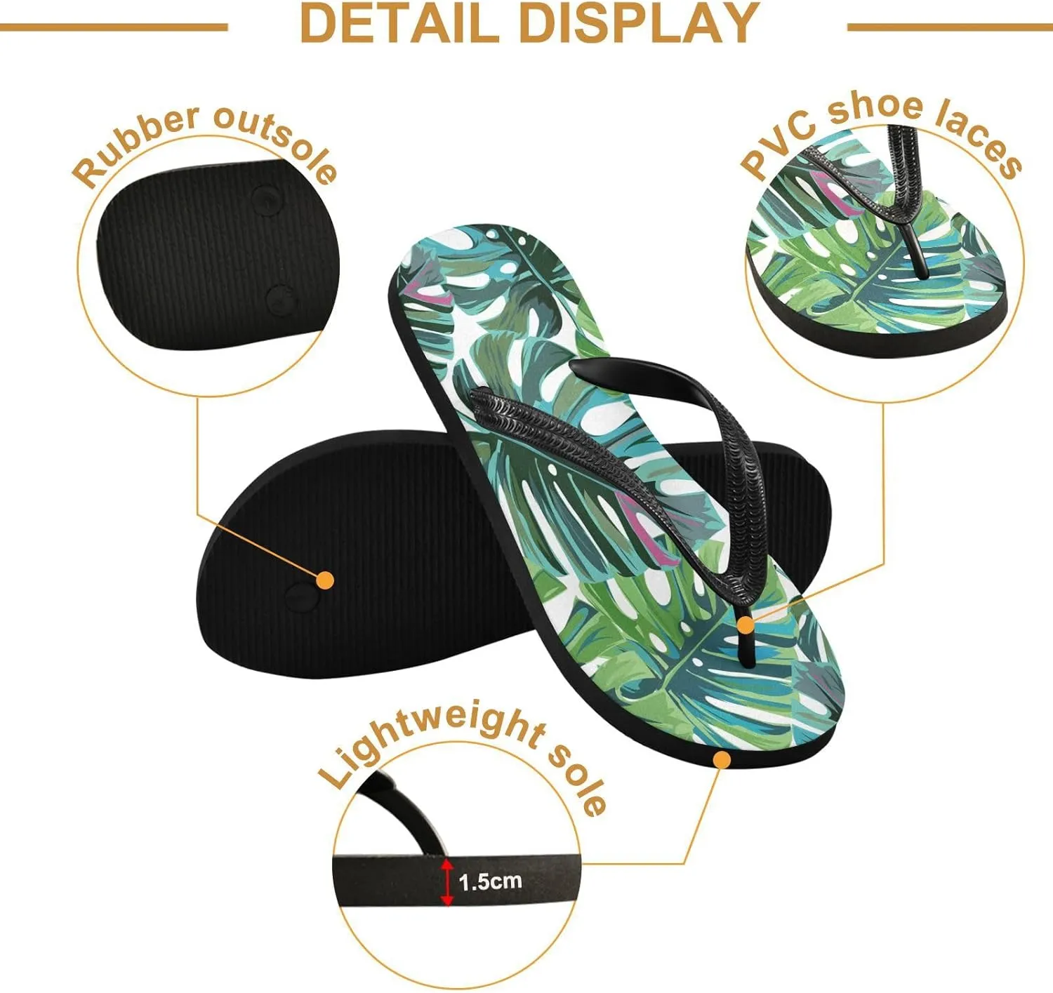 MNSRUU EVA Rubber Flip Flops for Men & Women,Unisex Sandals Soft Cushion Footbed Comfort flip-flops