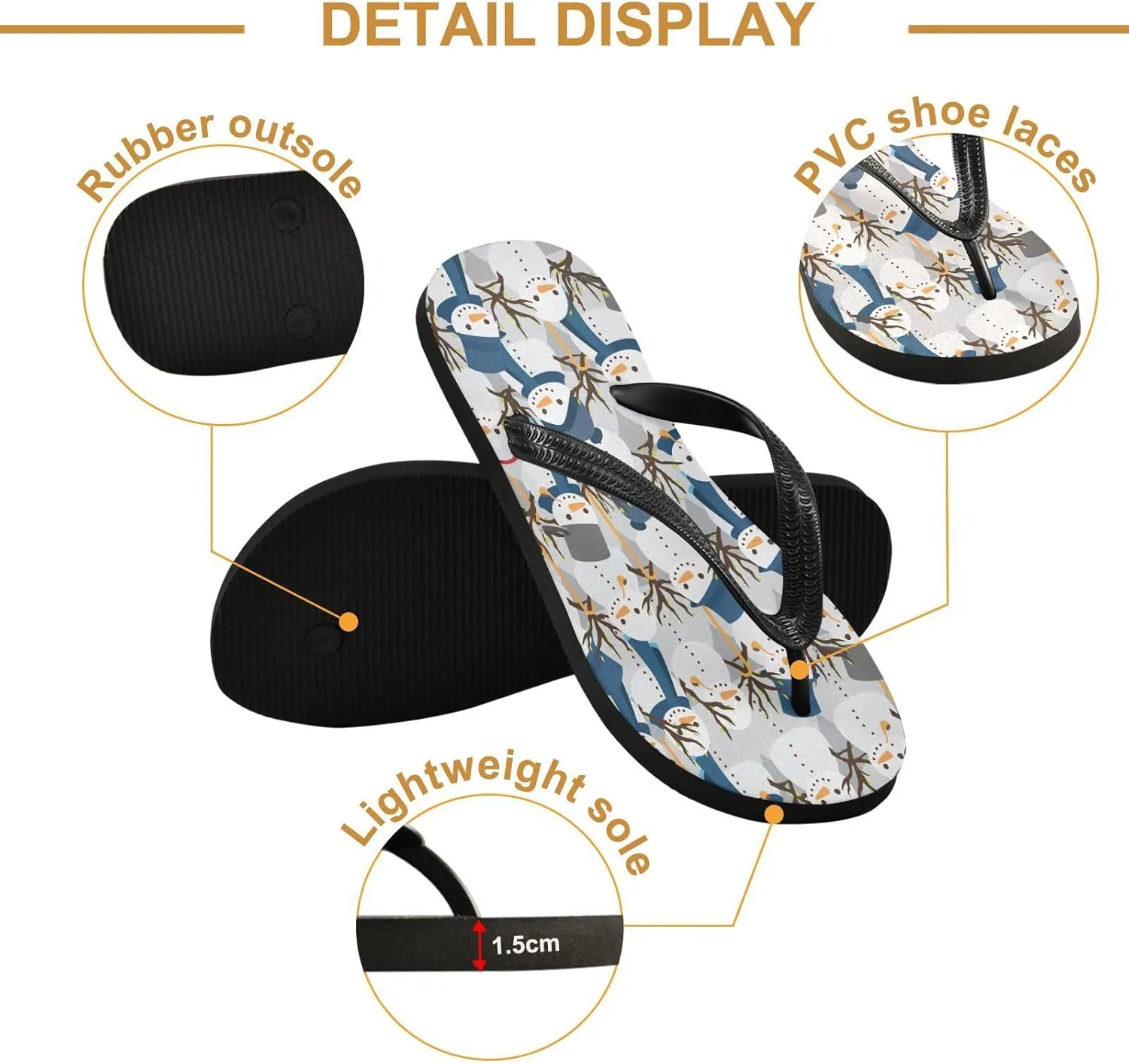 MNSRUU EVA Rubber Flip Flops for Men & Women,Unisex Sandals Soft Cushion Footbed Comfort flip-flops