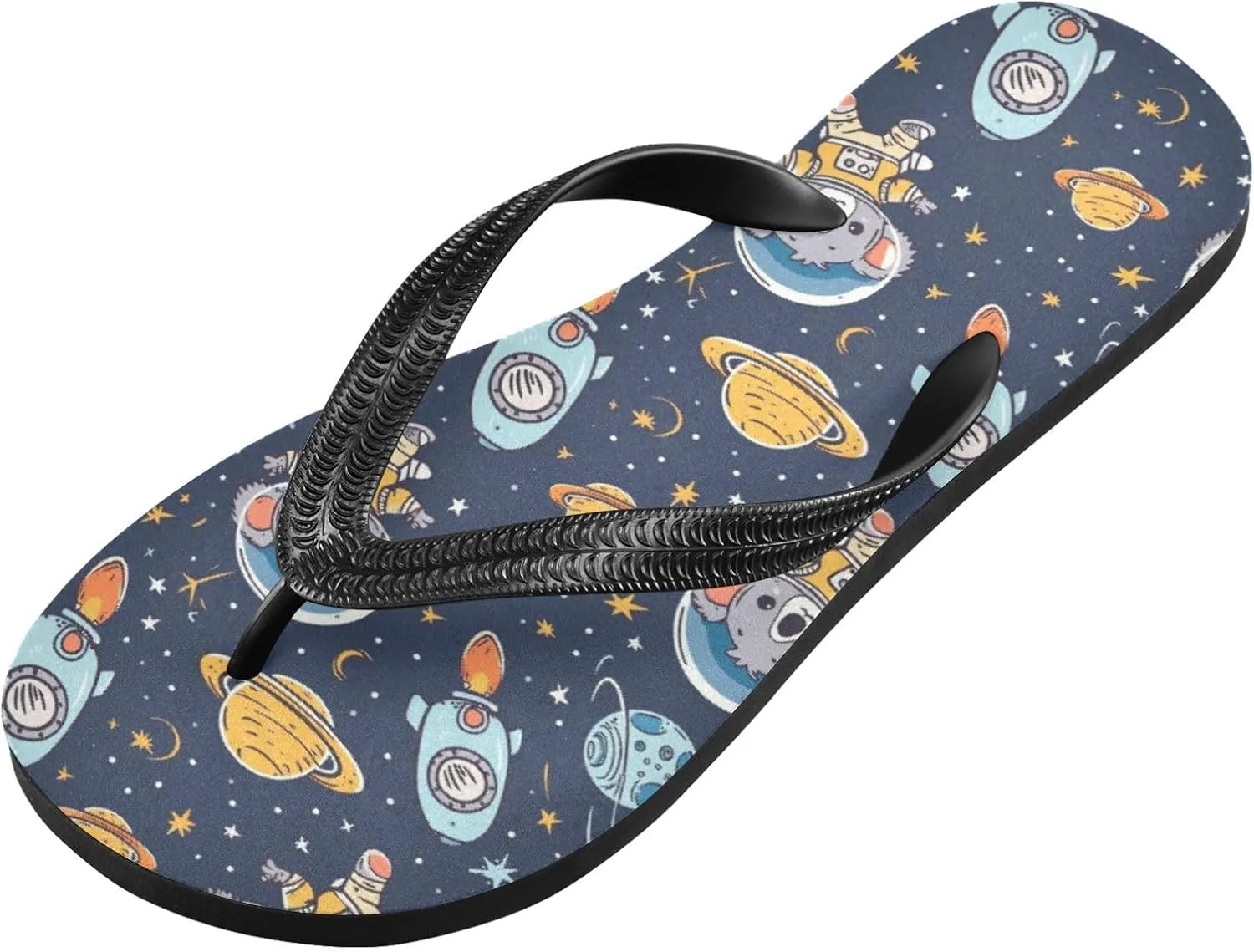 MNSRUU Flip Flops for Women Men Cute Animal Sloth Flip Flops Womens Slides Men Sandals Shower Slippers Summer Non-Slip Flipflops for Swim Beach Bathroom, XS