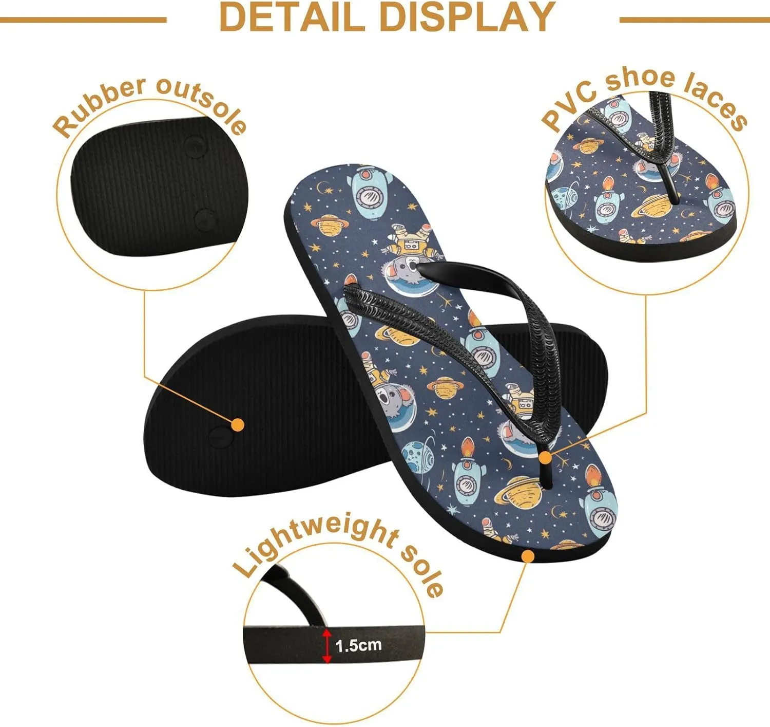 MNSRUU Flip Flops for Women Men Cute Animal Sloth Flip Flops Womens Slides Men Sandals Shower Slippers Summer Non-Slip Flipflops for Swim Beach Bathroom, XS