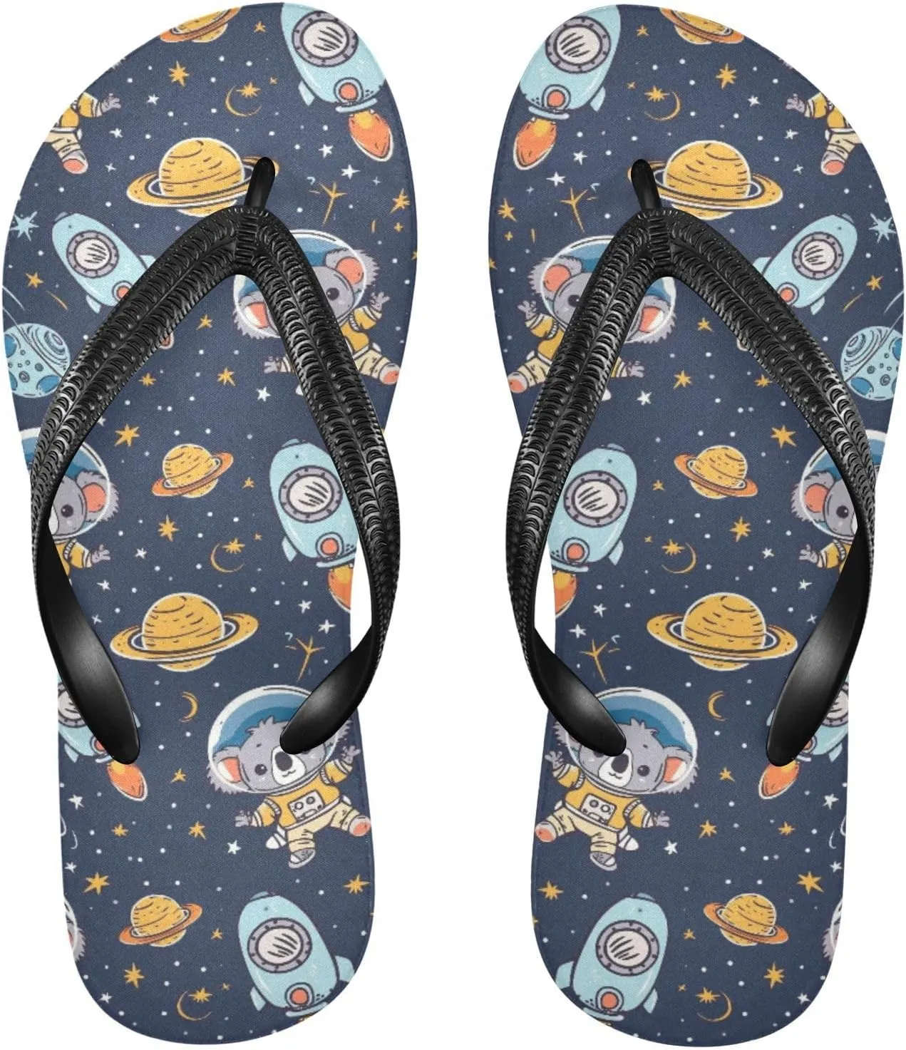 MNSRUU Flip Flops for Women Men Cute Animal Sloth Flip Flops Womens Slides Men Sandals Shower Slippers Summer Non-Slip Flipflops for Swim Beach Bathroom, XS
