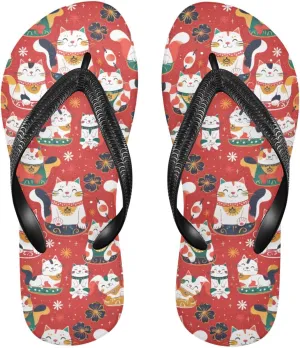 MNSRUU Flip Flops for Women Men Leopard Flip Flops Womens Slides Men Sandals Shower Slippers Summer Non-Slip Flipflops for Swim Beach Bathroom, XS
