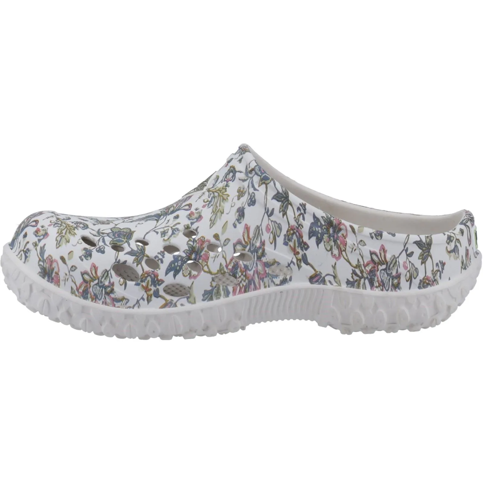 Muck Boots Women's Muckster Lite Clog in Light Grey/Floral Print