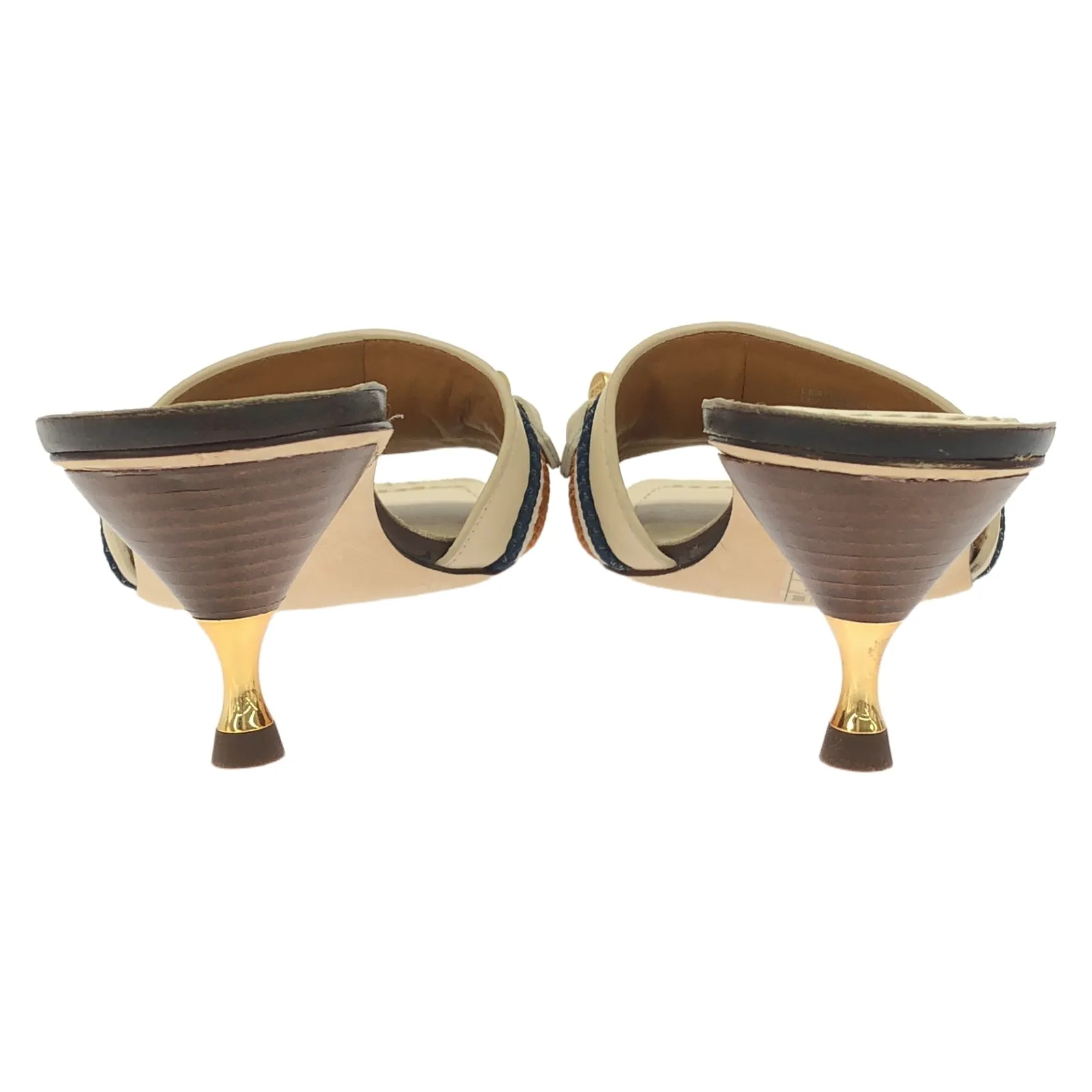 Mule Mule Sandals Leather Beige