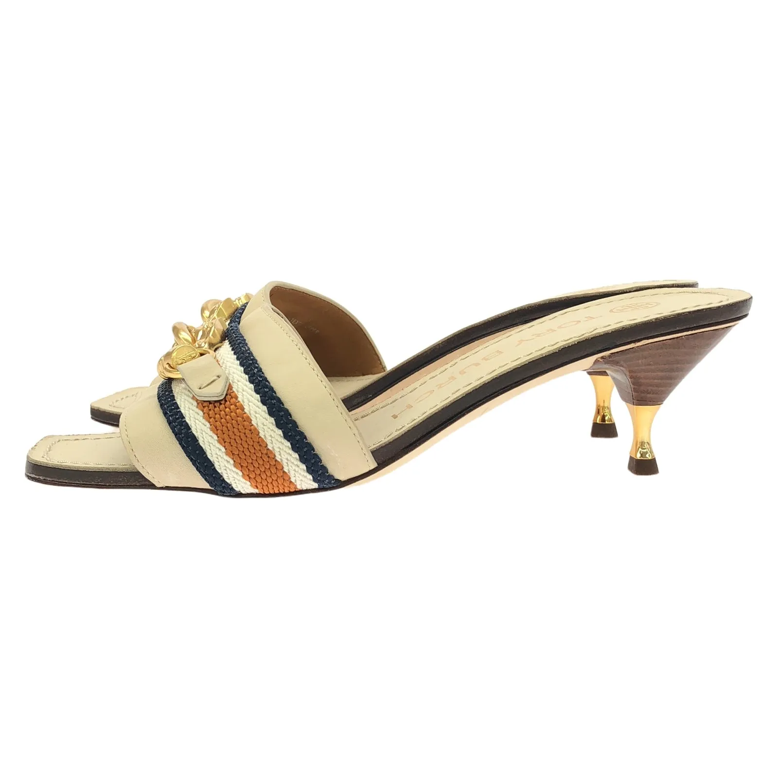 Mule Mule Sandals Leather Beige
