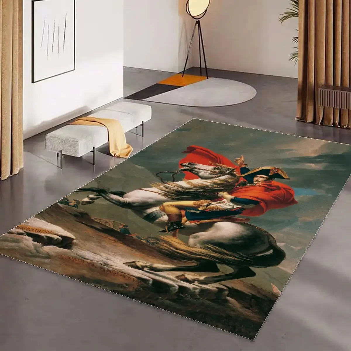 Napoleon Crossing the Alps Floor Mat