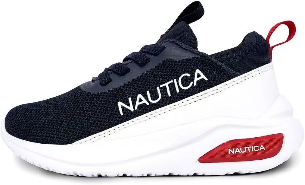 Nautica Kids Athletic Slip-On Sneakers - Comfortable Bungee Running Shoes for Boys and Girls - Stylish and Supportive Footwear for Active Kids (Big Kid/Little Kid/Toddler)