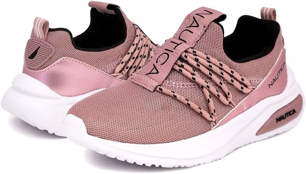Nautica Kids Athletic Slip-On Sneakers - Comfortable Bungee Running Shoes for Boys and Girls - Stylish and Supportive Footwear for Active Kids (Big Kid/Little Kid/Toddler)