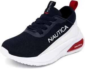 Nautica Kids Athletic Slip-On Sneakers - Comfortable Bungee Running Shoes for Boys and Girls - Stylish and Supportive Footwear for Active Kids (Big Kid/Little Kid/Toddler)
