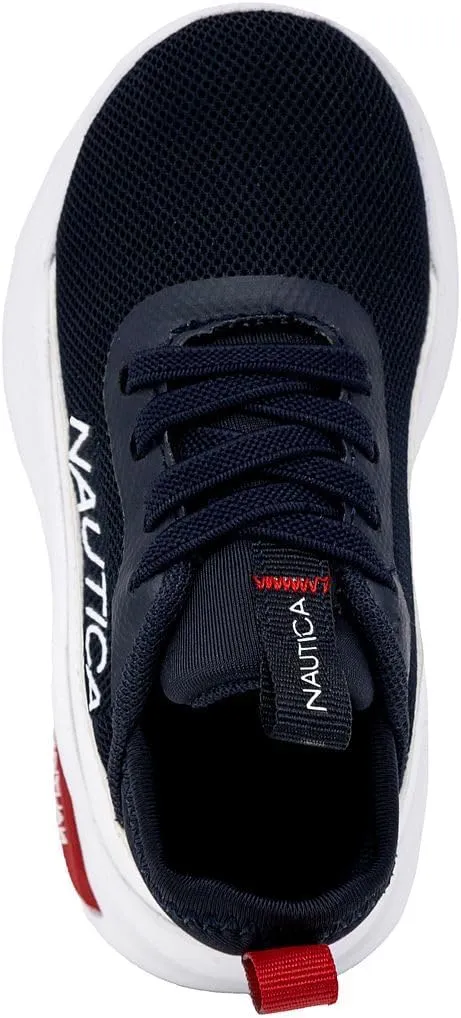 Nautica Kids Athletic Slip-On Sneakers - Comfortable Bungee Running Shoes for Boys and Girls - Stylish and Supportive Footwear for Active Kids (Big Kid/Little Kid/Toddler)
