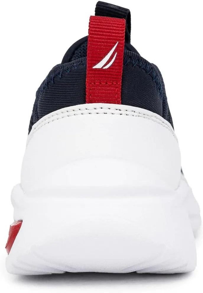 Nautica Kids Athletic Slip-On Sneakers - Comfortable Bungee Running Shoes for Boys and Girls - Stylish and Supportive Footwear for Active Kids (Big Kid/Little Kid/Toddler)