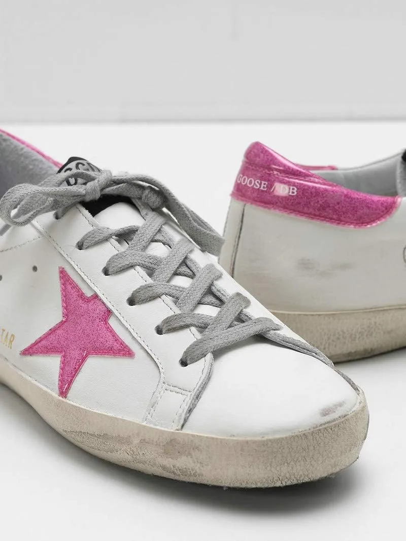 nesho Women's Trainers Sneakers Leather Casual Walking Shoes Super Star Slide