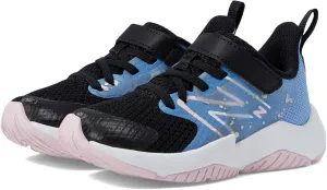 New Balance YTRAVBL2 Running Shoe, Black/Blue Laguna/Light Raspberry, 5 Wide US Unisex Big_Kid