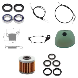 New WHITES Off Road Refurb Kit For Honda CRF250R 2014-2017 #WPRDB01005