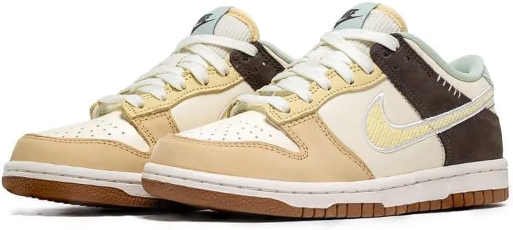 Nike Big Kid's Dunk Low GS 'Coconut Milk/Soft Yellow' (HQ3474 171)