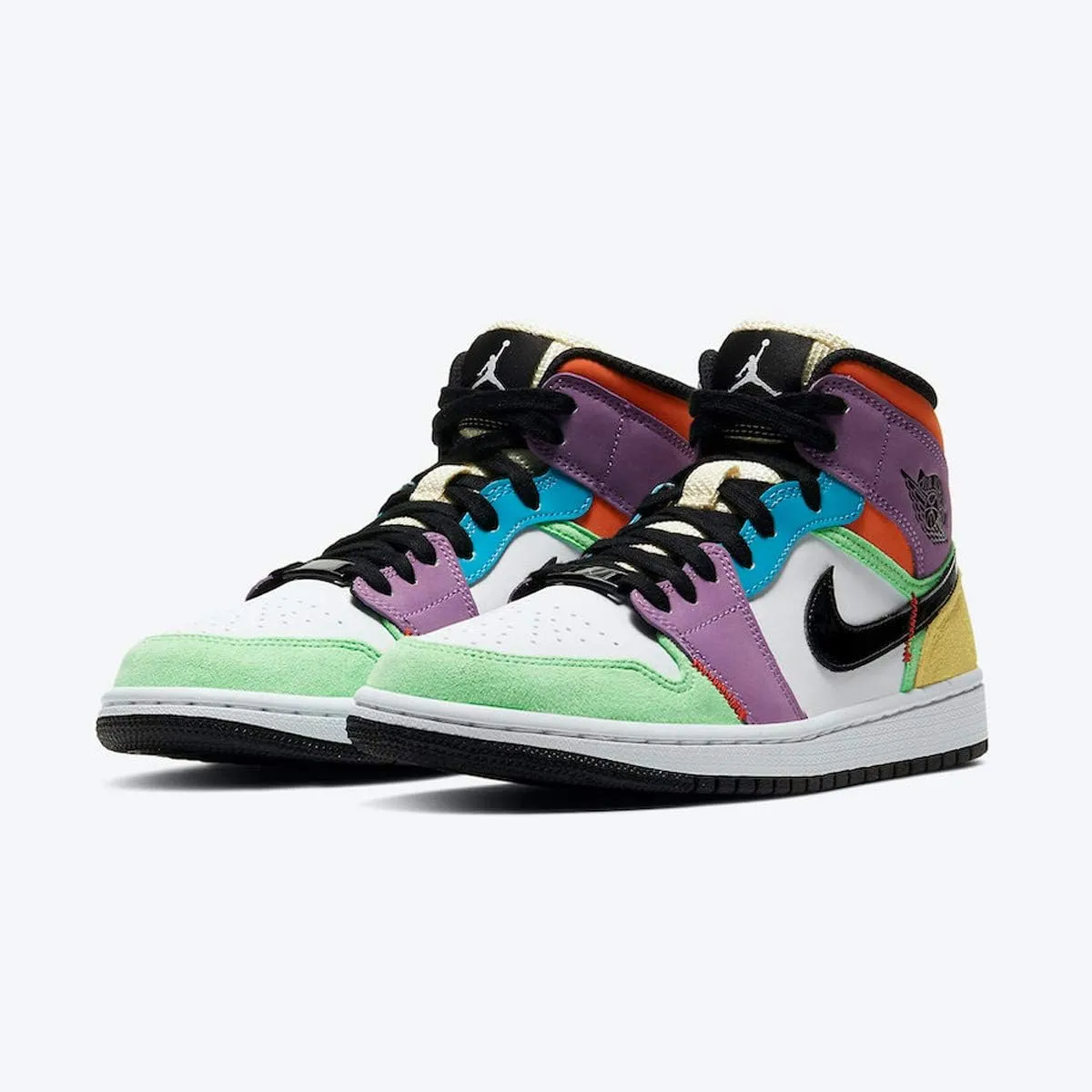 Nike Jordan Women's Shoes Air Jordan 1 Mid SE Light Club CW1140-100
