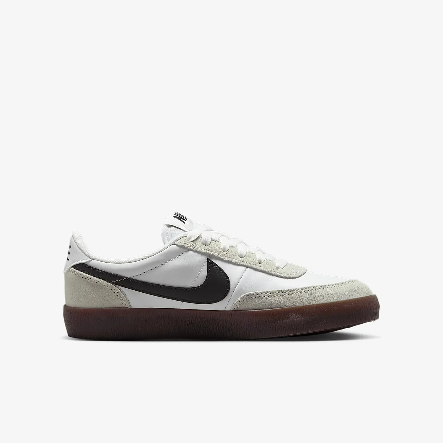 Nike Killshot 2 Big Kids' Shoe (IF0500-100, White/Light Silver/Gum Dark Brown/Black)