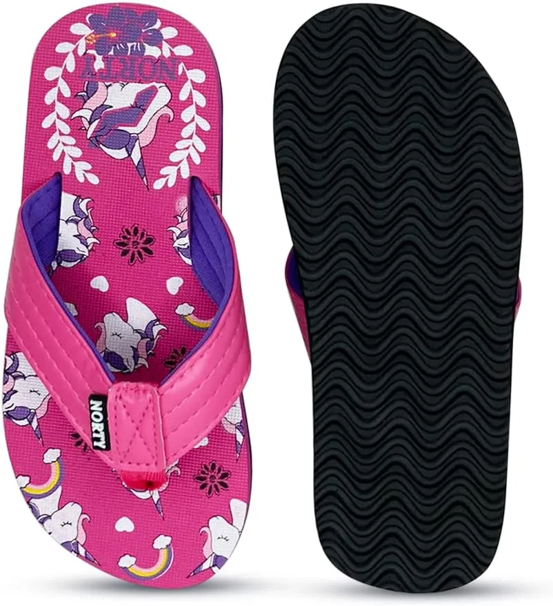 NORTY Boy's Girl's Flip Flop for the Beach, Pool, Everyday - Runs One Size Small