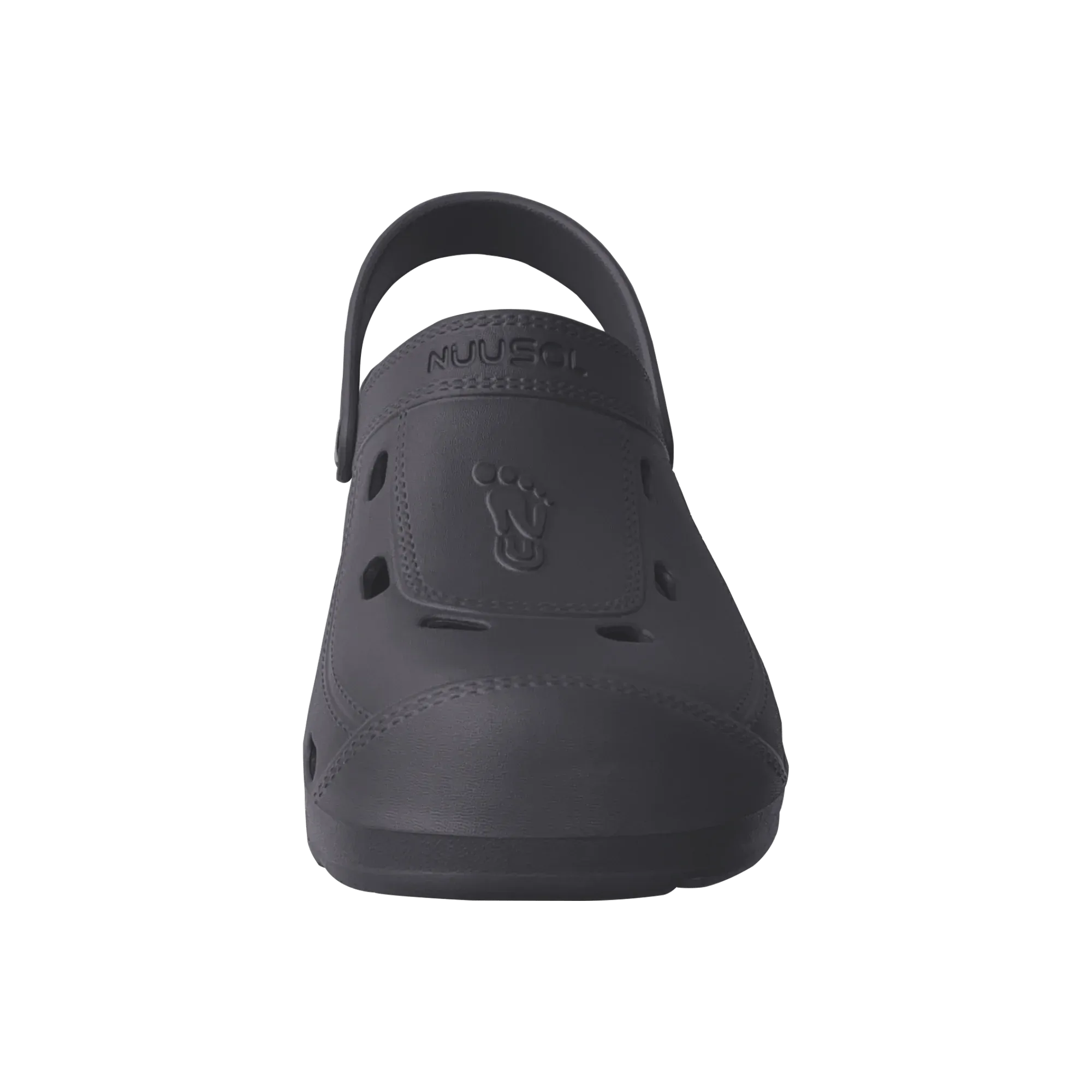 Nuu Sol Size W9/M8 Black Rubber McCall Clogs Shoes | NWT