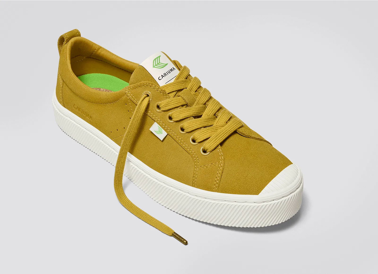 OCA Low Lemon Curry Suede Sneaker