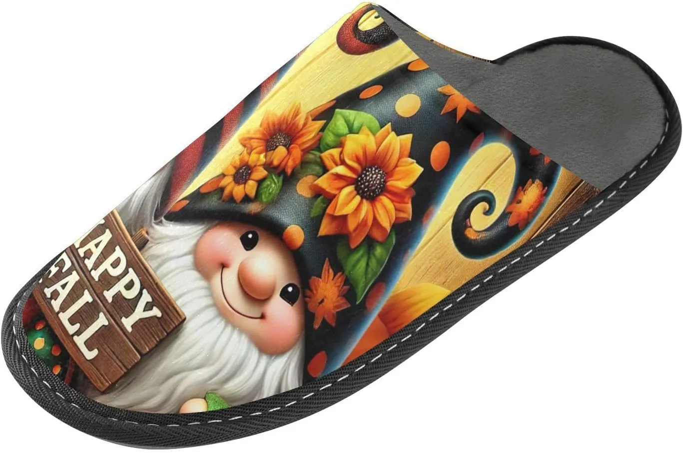 ODAWA Sloth Tree Party Ladies Slippers House Memory Foam Warm Slip on House Shoes