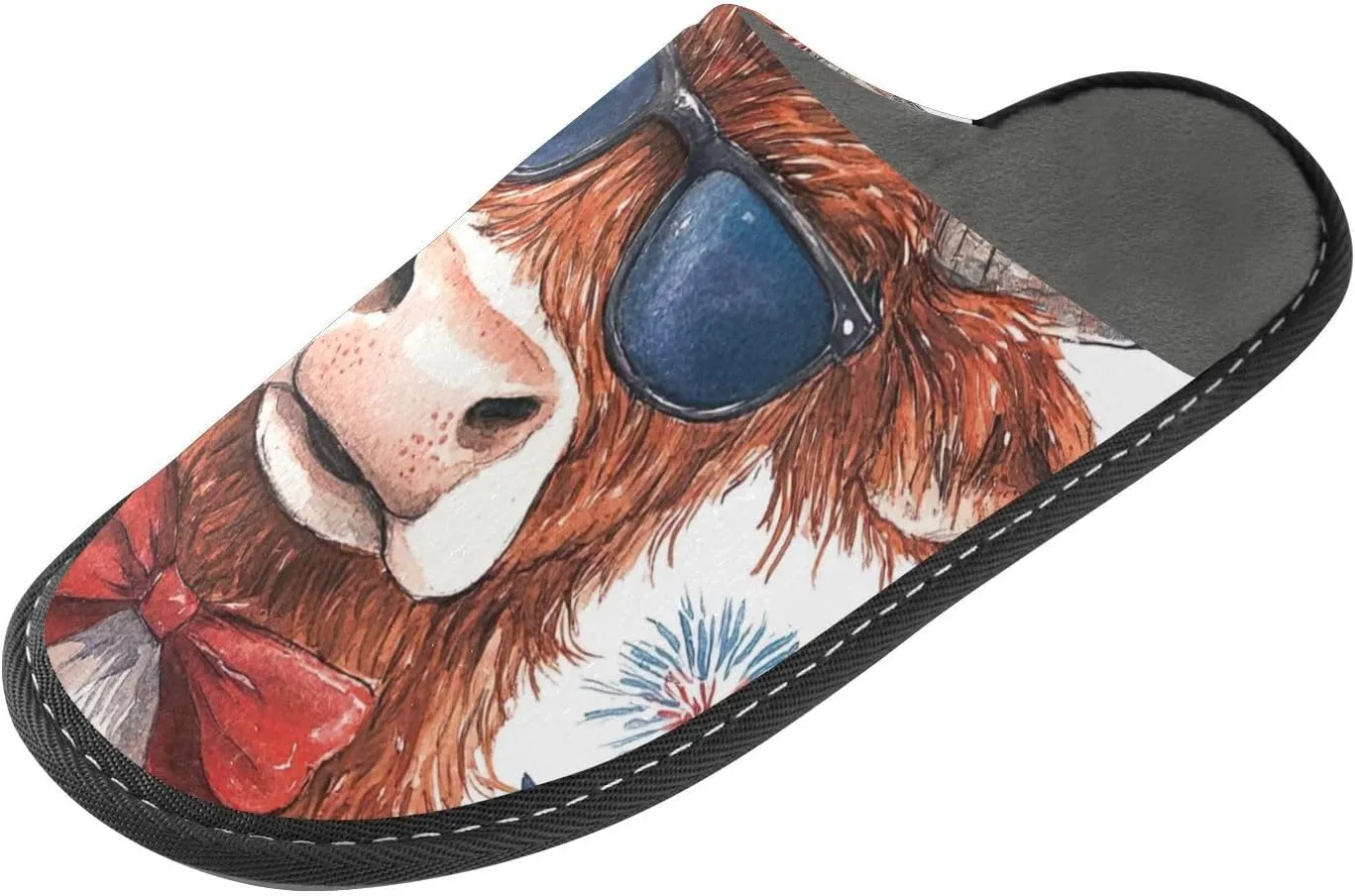 ODAWA Sloth Tree Party Ladies Slippers House Memory Foam Warm Slip on House Shoes