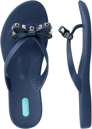Oka-B Women's Chase Bow Flip Flop Sandal