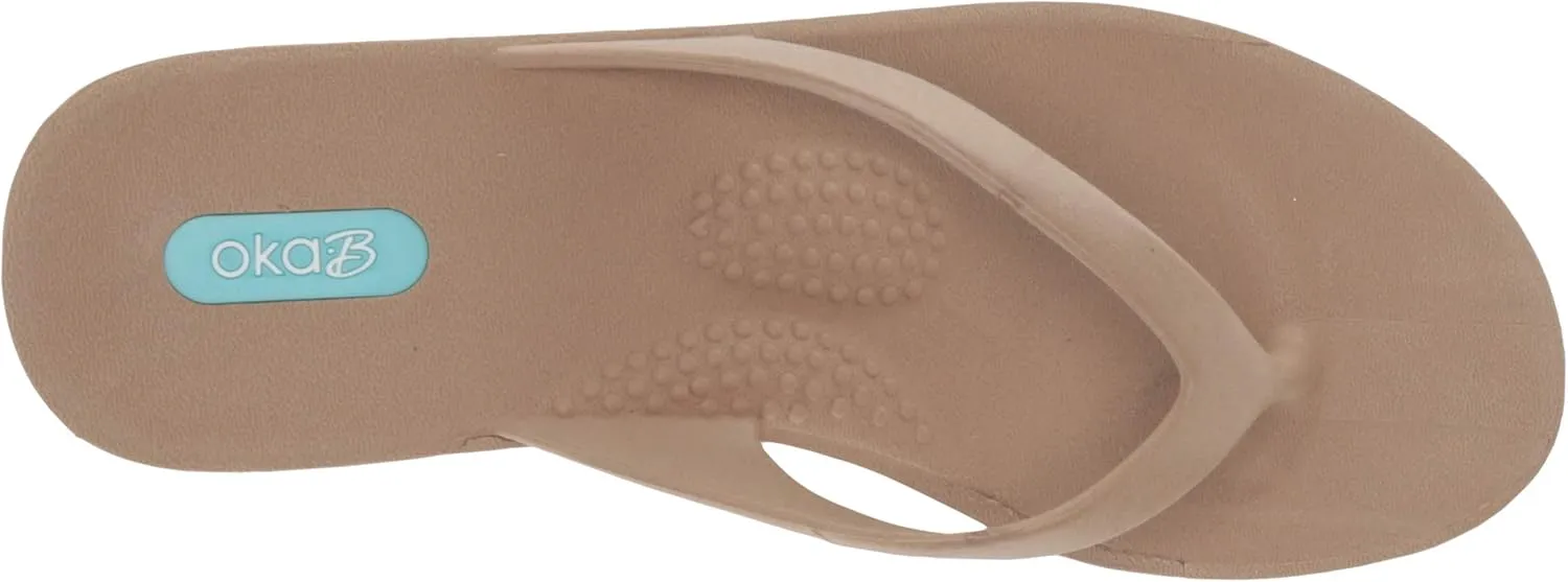 Oka-B Women's Kylie Flip Flop with Wedge Heel