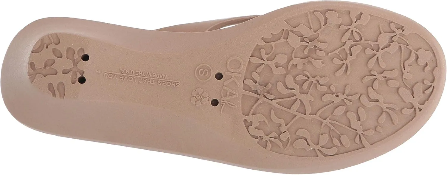 Oka-B Women's Kylie Flip Flop with Wedge Heel