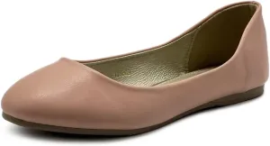 Ollio Women's Shoe Ballet Basic Light Comfort Low Heel Flat