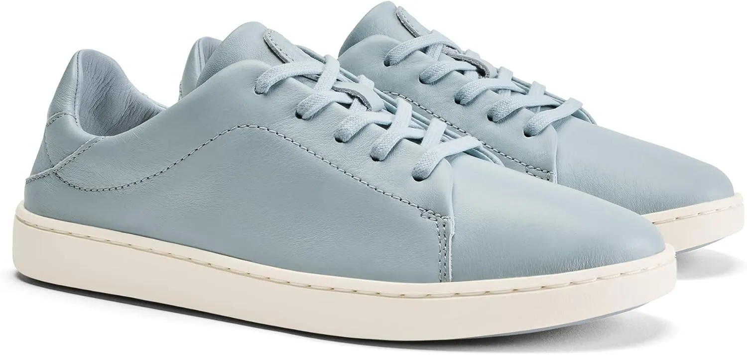 OLUKAI Pehuea Li 'ILI Women's Everyday Leather Sneakers, Casual & Versatile Shoes with Drop-in Heel, Soft & Premium Materials, All-Day Comfort & Support
