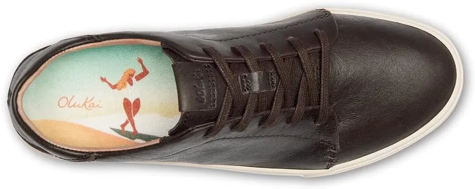 OLUKAI Pehuea Li 'ILI Women's Everyday Leather Sneakers, Casual & Versatile Shoes with Drop-in Heel, Soft & Premium Materials, All-Day Comfort & Support